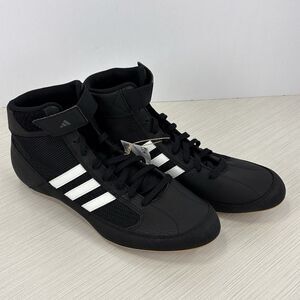 ADIDAS AQ3325 HVC WRESTLING BLACK/WHITE SHOES SNEAKERS Sz 12 NEW
